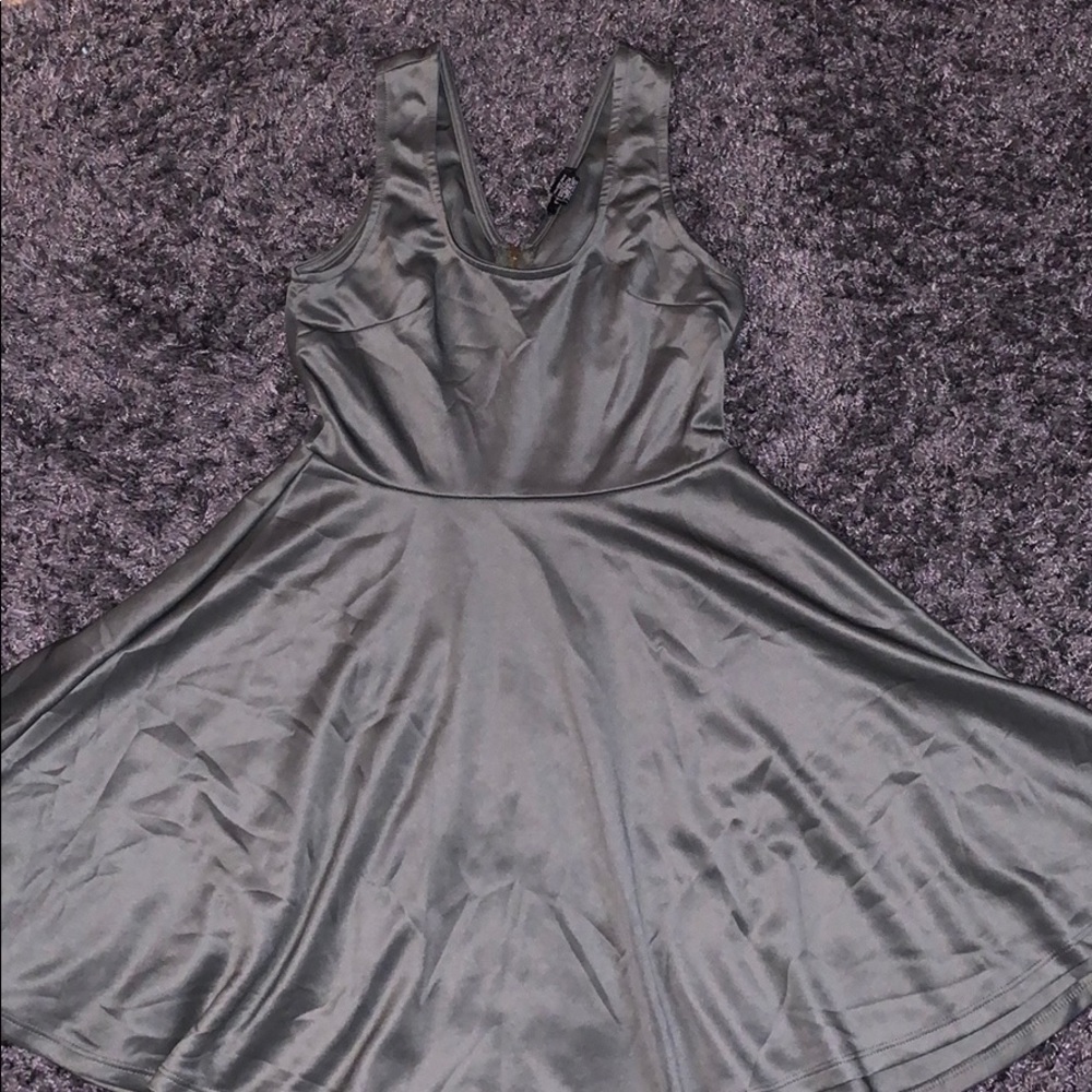 Olive skater dress. - Picture 2 of 4